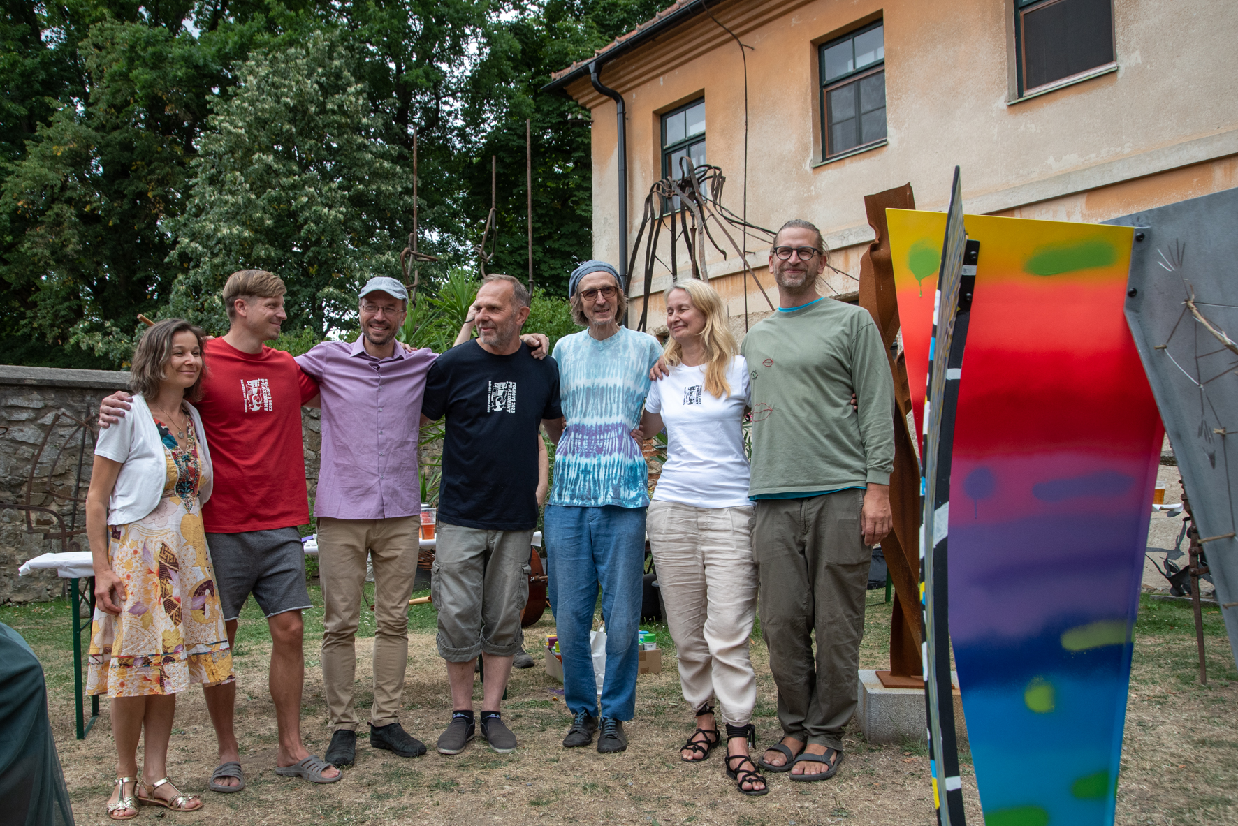 Společná performance rodiny Lamrových a Pavla Tasovského