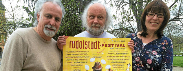 Ullrich Doberenz, Bernhard Hanneken und Petra Rottschalk in Rudolstadt